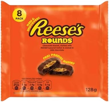 Reese's Peanut Butter Rounds 8-Pack 128g
