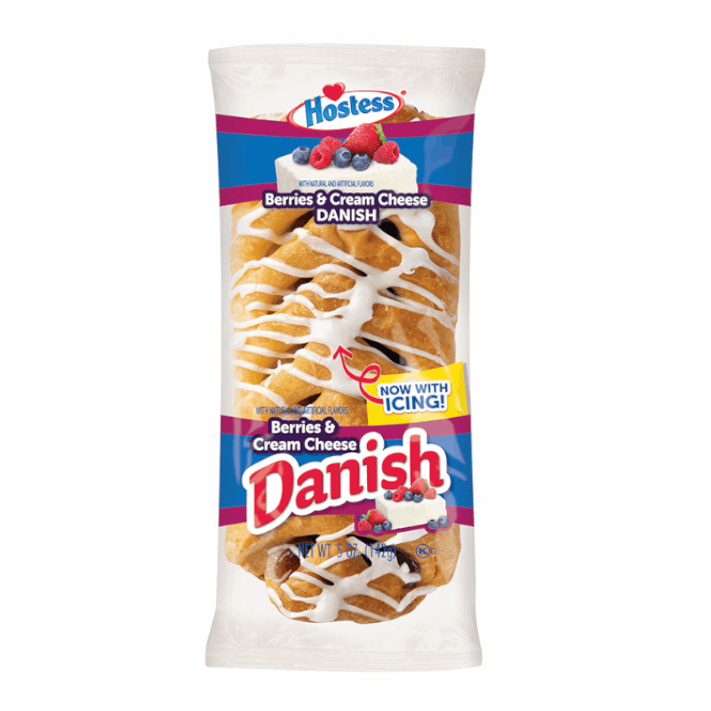 Hostess Iced Berries & Cream Cheese Danish 5oz (142g)