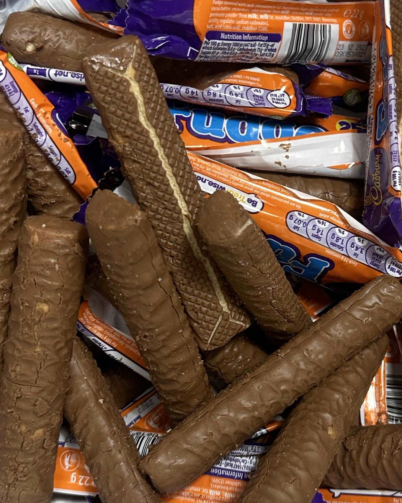 Freeze Dried Fudge Chocolate Sticks