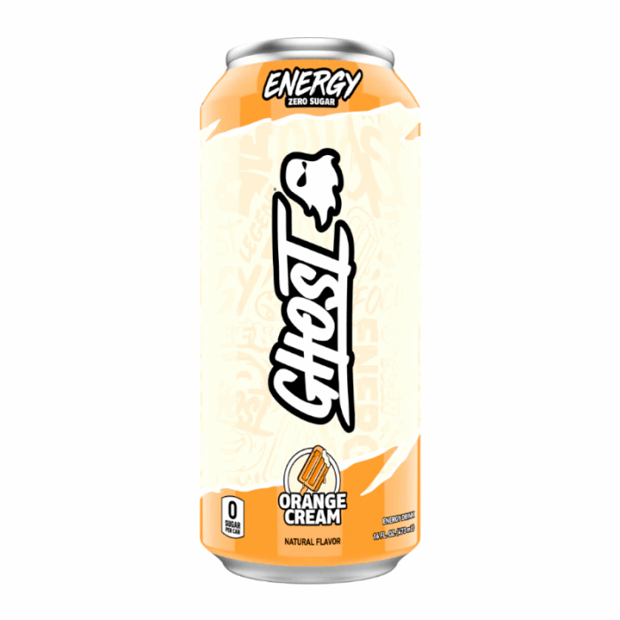 GHOST Orange Cream - Zero Sugar Energy Drink 16fl.oz (473ml)