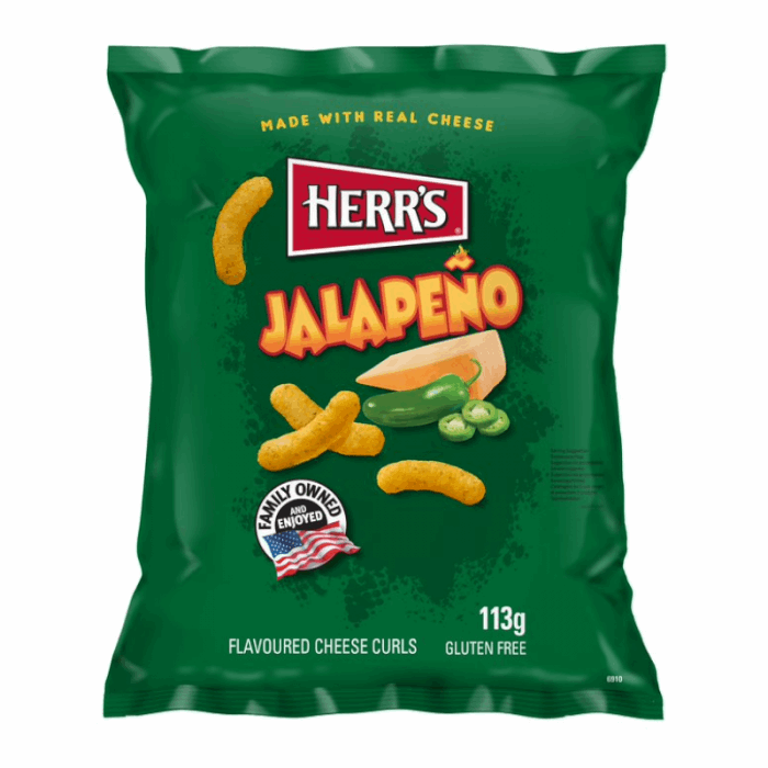 Herr's Jalapeno Cheese Curls (113g)