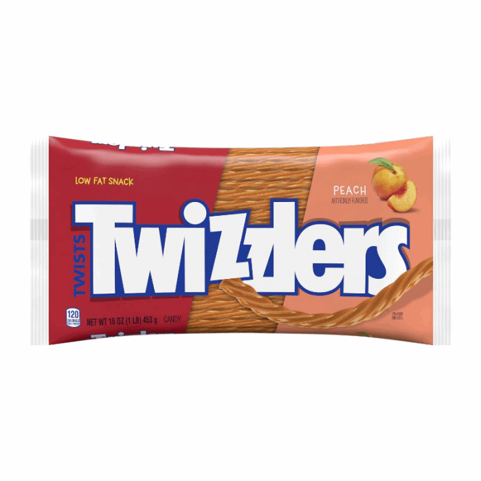 Twizzlers Peach Flavour Twists 16oz (453g)