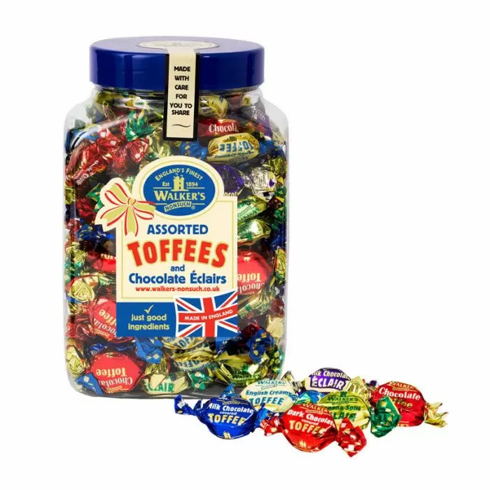 Walker's Nonsuch Assorted Toffee Jar 1.25KG (1250g)