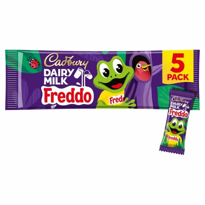 Cadbury Dairy Milk Freddo Chocolate Bar 5 Pack Multipack (5 x 18g - 90g)