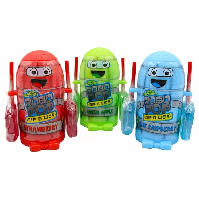 The Crazy Candy Factory Robo Pop Dip N Lick (40g)
