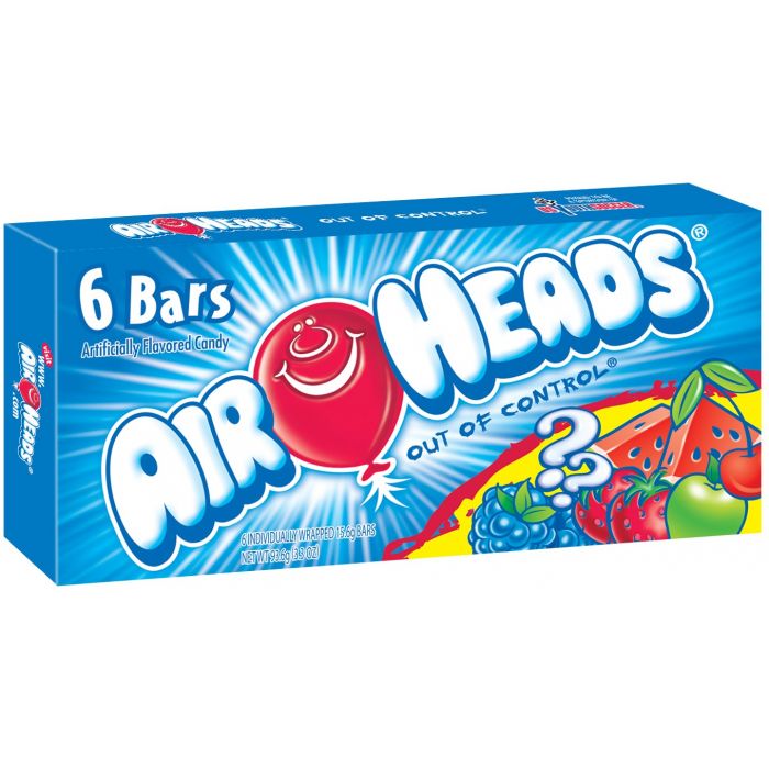 Airheads Six Bar Theatre Box 3.3oz (93.6g)
