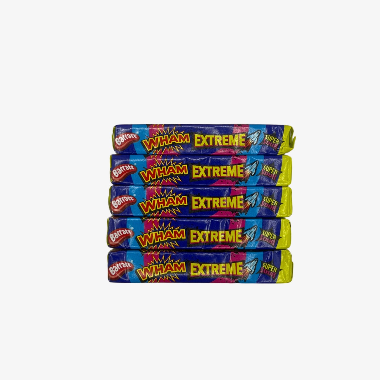 CLEARANCE: Barratt Wham Xtreme Stick Pack 36g Sour Candy Chew Sweets Halal, Vegetarian