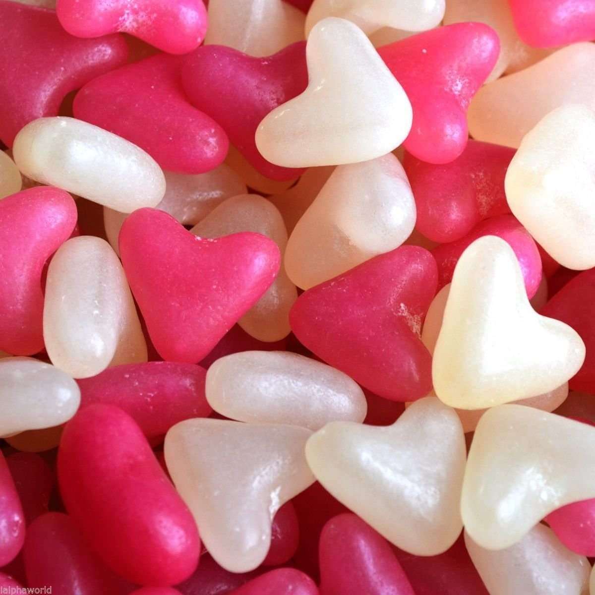 Pink & White Love Hearts