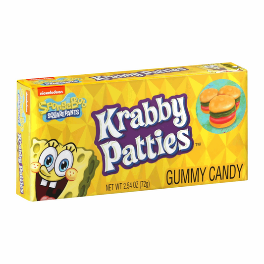 Spongebob Squarepants Gummy Krabby Patties Theatre Box 2.55oz (72g)