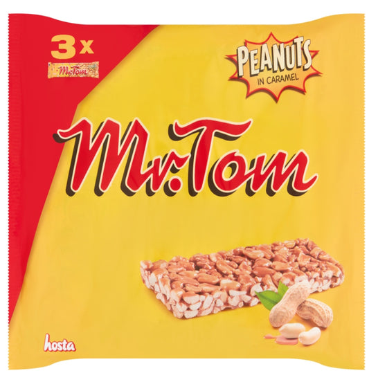 Mr Tom Peanuts in Caramel 3 Pack 120g