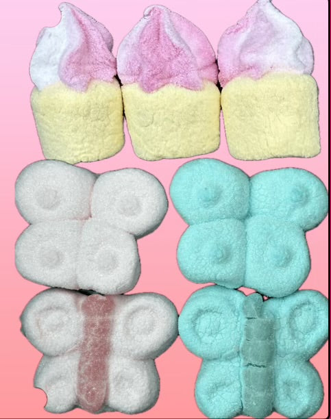 Freeze Dried Butterflies & Cupcake Marshmallows Mix