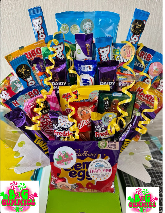 Easter chocolate & sweet mixed bouquet