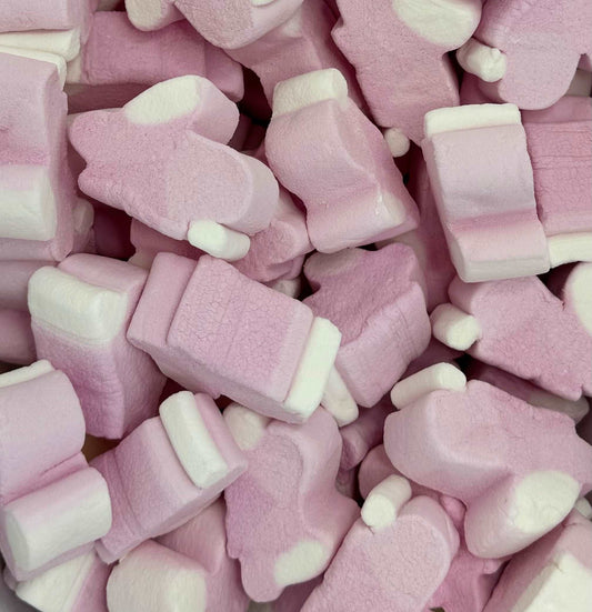 Freeze Dried Pink & White Bunny Mallows