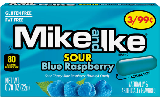 Mike & Ike Sour Blue Raspberry - 0.78oz (22g)