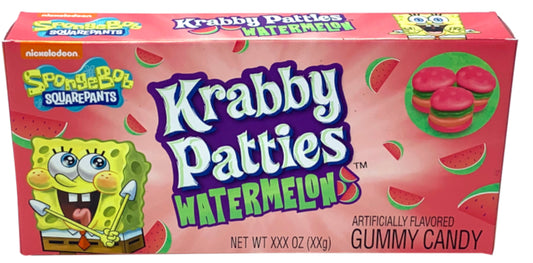 Spongebob Squarepants Gummy Krabby Patties Watermelon Theater Box 2.54oz (72g)