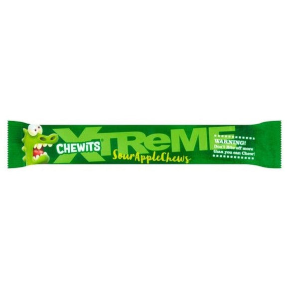 Chewits Xtreme Sour Apple Chews 34g