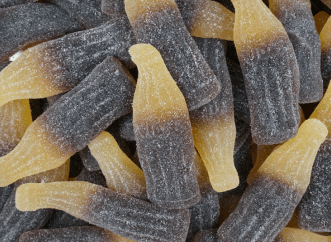 Giant Sugared Cola Bottles