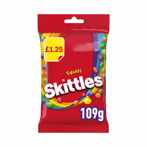 Skittles Vegan Fruits Treat Bag 109g