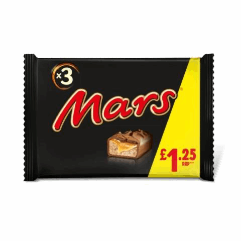 Mars Caramel, Nougat & Milk Chocolate Snack Bars Multipack 118g (3 X 39.4g)