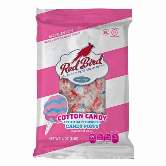 Red Bird - Cotton Candy Candy Puffs - 4oz (113g)