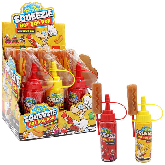 Squeezie hot dog pop