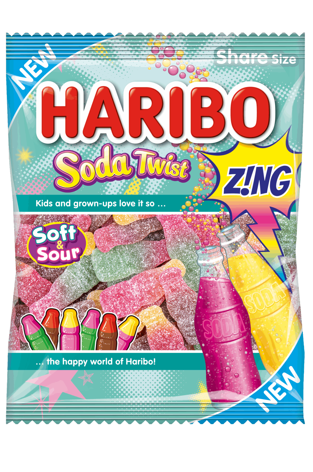 HARIBO Soda Twist Zing 160g