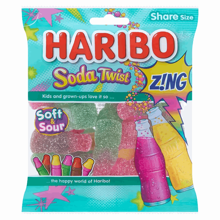 HARIBO Soda Twist Zing 160g