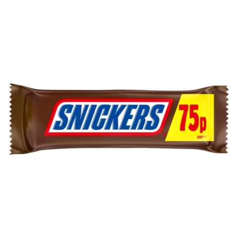 Snickers Caramel, Nougat, Peanuts & Milk Chocolate Snack Bar 48g
