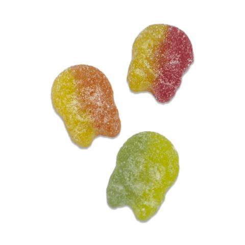 BUBS Mini Sour Foam Skulls