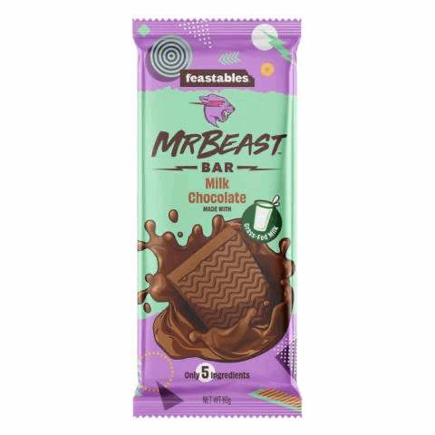 Feastables MrBeast Milk Chocolate Bar 60g