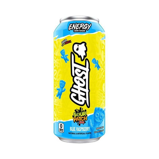 Ghost - Sour Patch Kids Blue Raspberry Zero Sugar Energy Drink - 16fl.oz (473ml)