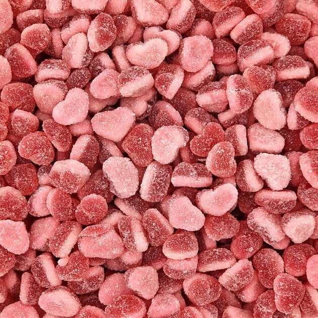 Fizzy Strawberry Hearts