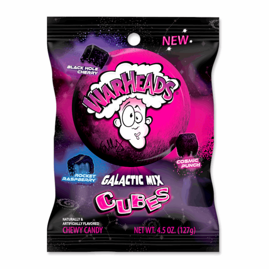 Warheads Galactic Cubes Bag 4.5oz (127g)