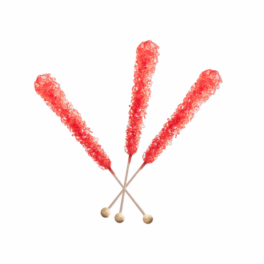 Strawberry Red - Rock Candy on a Stick 0.8oz (23g)