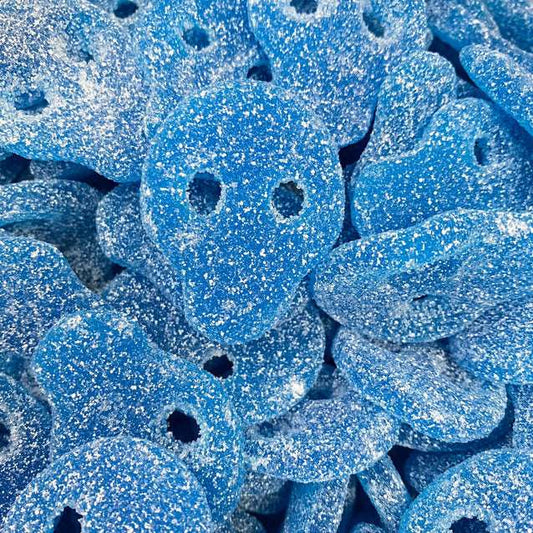 Vegan Fizzy Blue Skulls