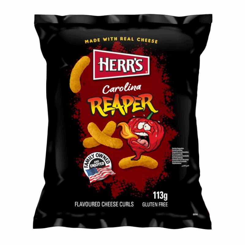Herr's Carolina Reaper Cheese Curls  (113g)