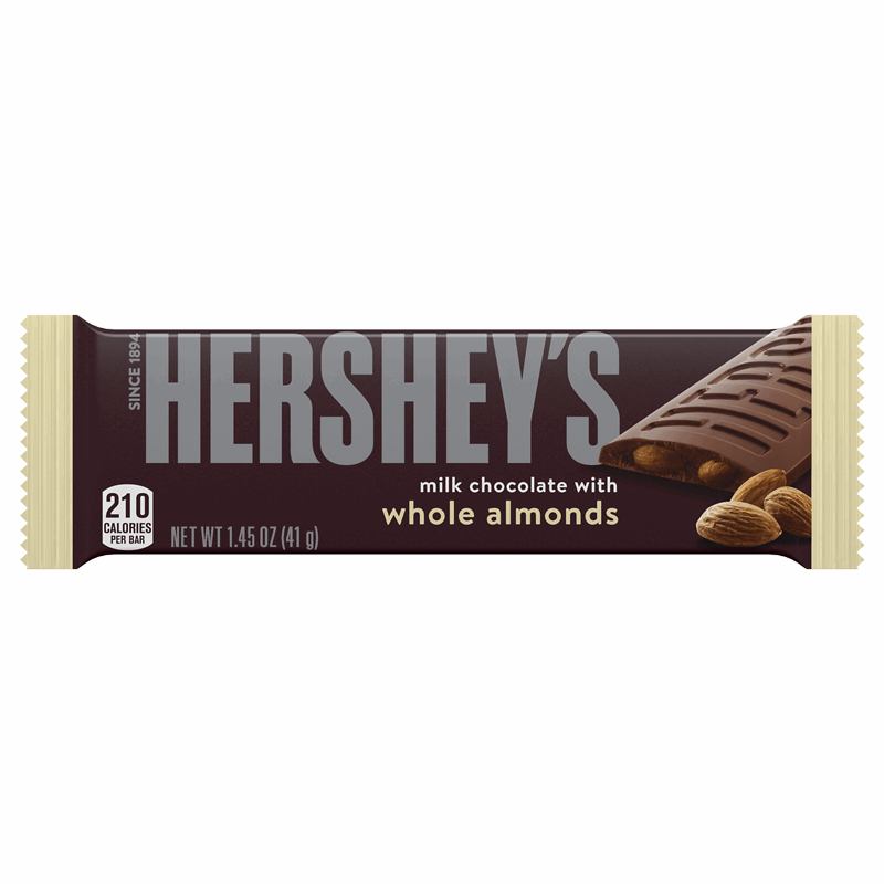 Hershey's Milk Chocolate with Whole Almonds Bar 1.45oz (41g)