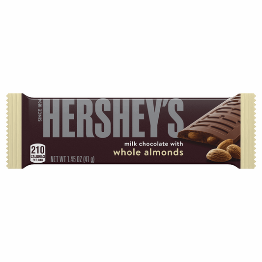 Hershey's Milk Chocolate with Whole Almonds Bar 1.45oz (41g)