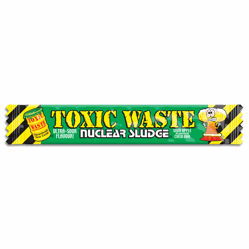 Toxic Waste Nuclear Sludge Green Apple Chew Bar 0.7oz (20g)