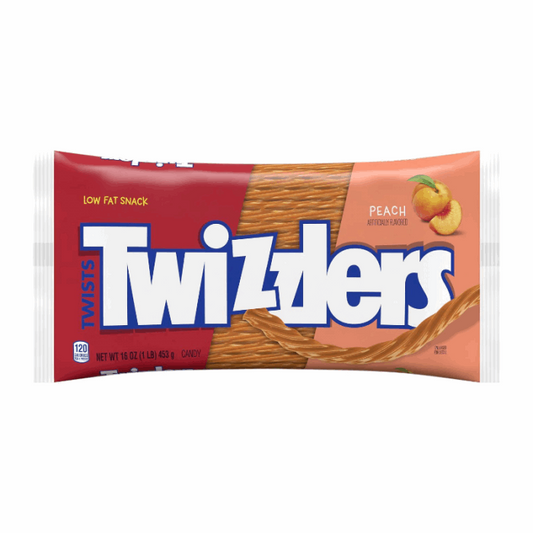 Twizzlers Peach Flavour Twists 16oz (453g)