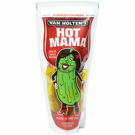 Van Holten's Hot Mama Hot & Spicy Pickle-In-A-Pouch 6.9oz (196g)