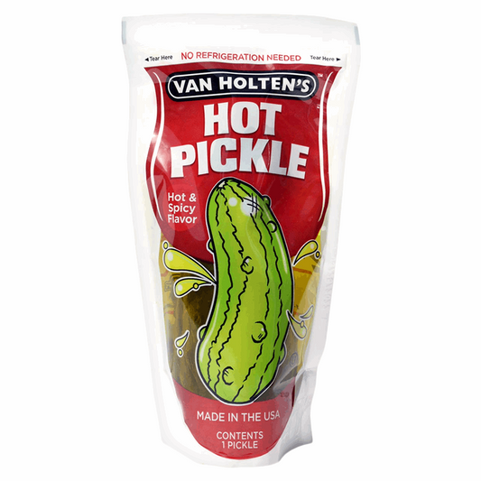 Van Holten's Jumbo Hot & Spicy Pickle-In-a-Pouch 4.9oz (140g)