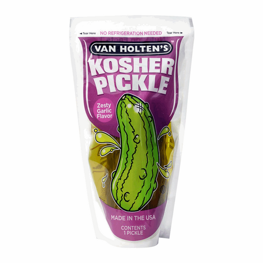 Van Holten's Large Kosher Garlic Pickle In-a-Pouch 4.5oz (126g)