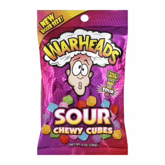 Warheads Sour Chewy Cubes 8oz (226g)