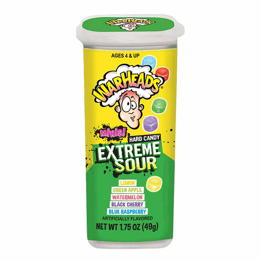 Warheads Extreme Sour Hard Candy Minis 1.75oz (49g)