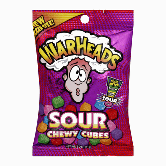 Warheads Sour Chewy Cubes Bag - 5oz (142g)