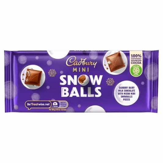 Cadbury Dairy Milk Mini Snowballs Bar (110g)