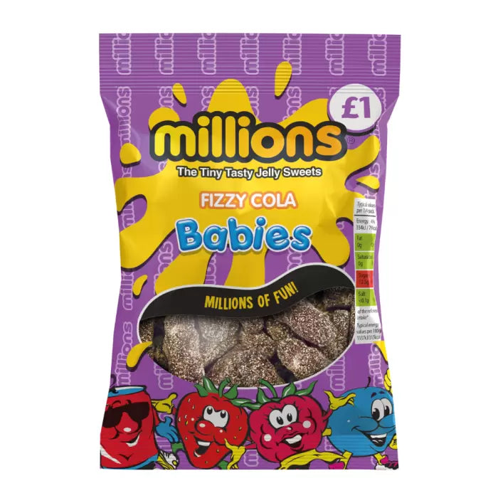 Millions Fizzy Cola Babies  (120g)