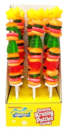 Spongebob Squarepants Gummy Krabby Patties Xmas Kebob - 1.48oz (42g)